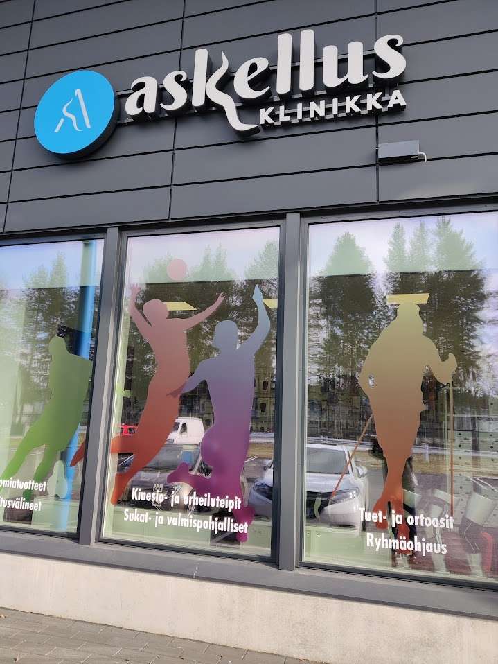 Askellusklinikan ulko-ovi Joensuussa