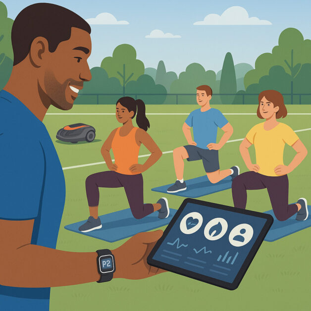 Kuvituskuva, teknologia liikunta-alalla